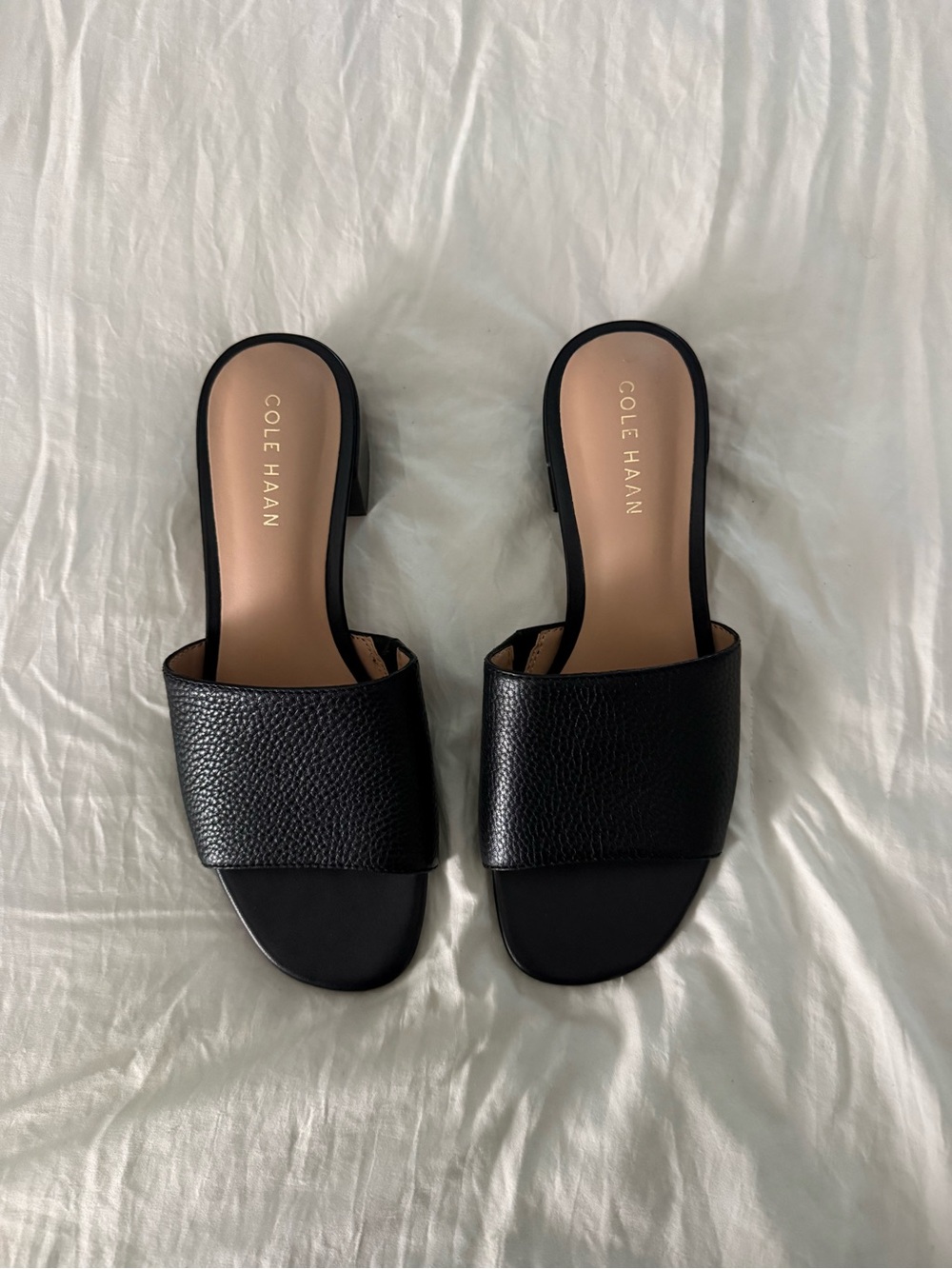 COLE HAAN CALLI BLOCK HEEL LEATHER SANDAL - Picture 4 of 5
